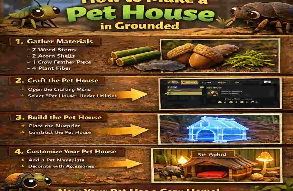 Pet House Guide for Grounded