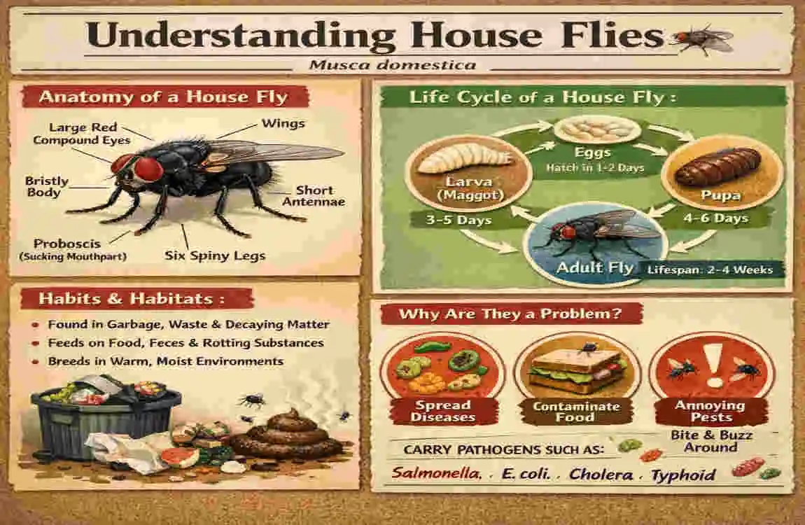 can house flies kill you