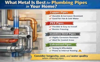 what metal is used for pipes in plumbing in a house