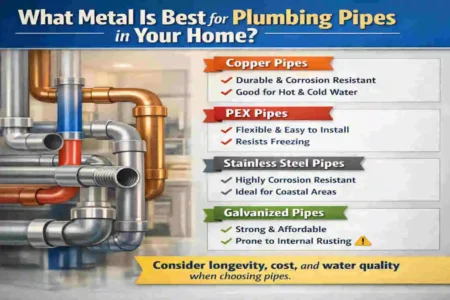 what metal is used for pipes in plumbing in a house