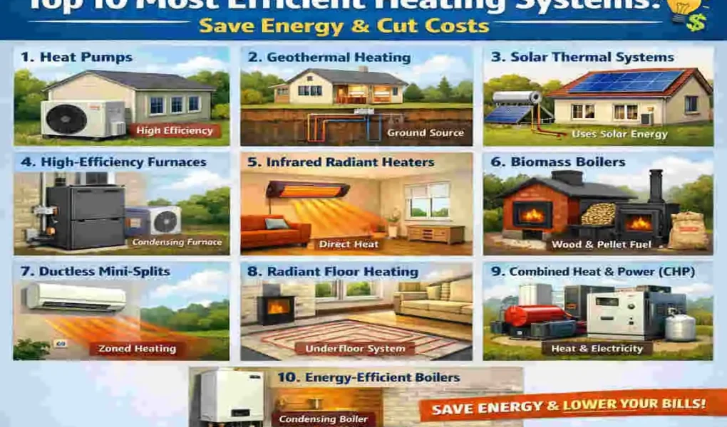 most efficient heating system