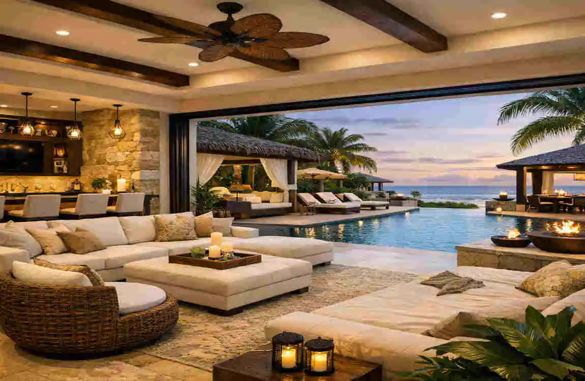 how do I make my house look like a resort