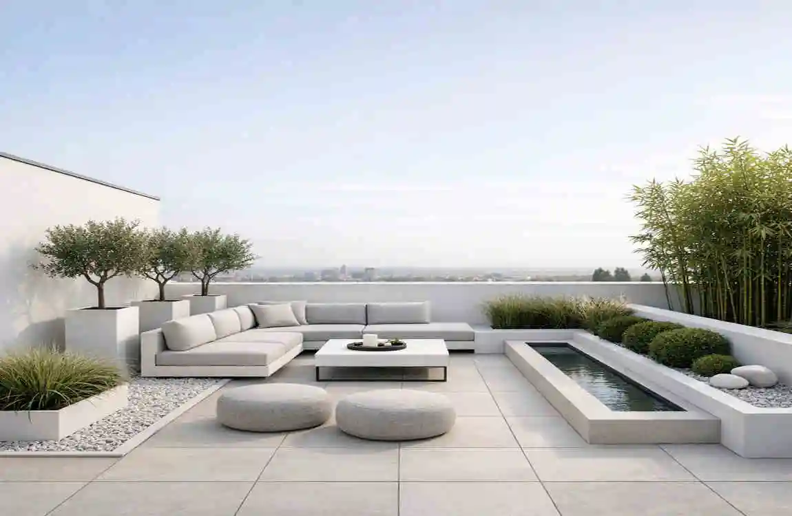 Roof Terrace Garden House Design