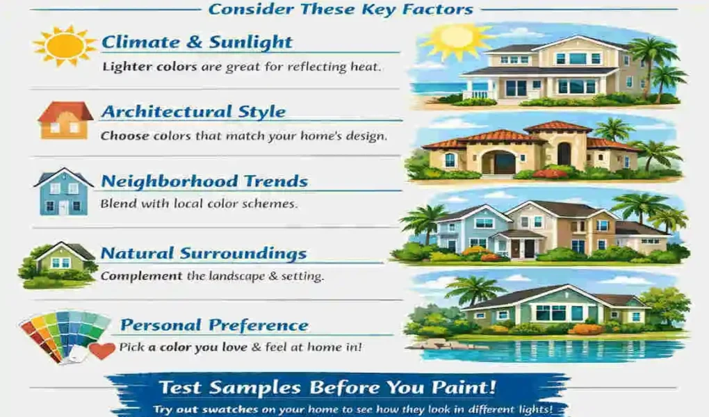 which colour is best for exterior of house florida