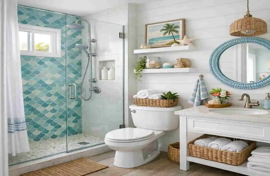 bathroom design for small space in Florida house