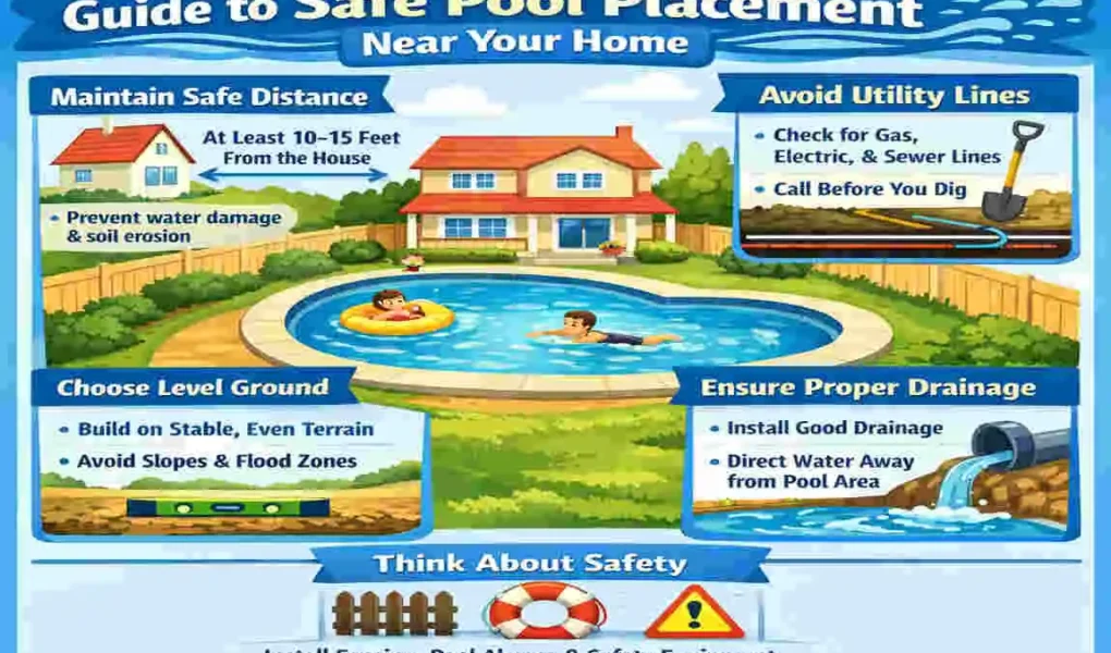 How Far Should a Pool Be from Your House