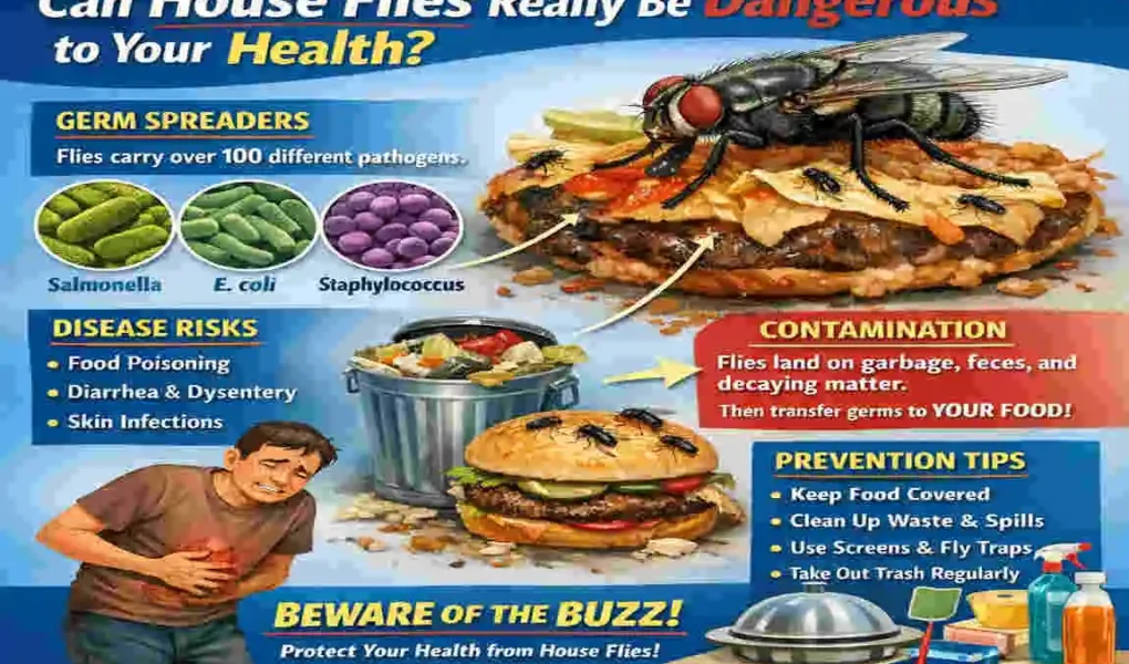 can house flies kill you