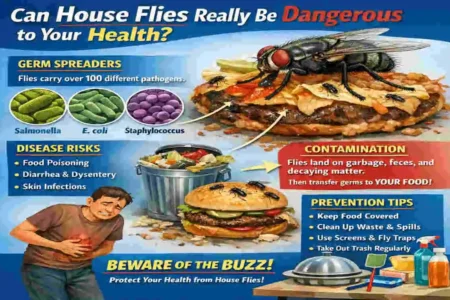 can house flies kill you