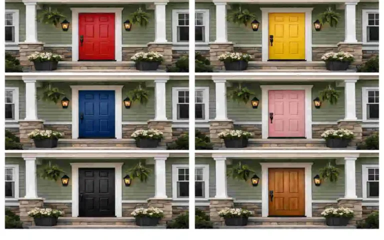 Exterior Sage Green House: What Color Front Door