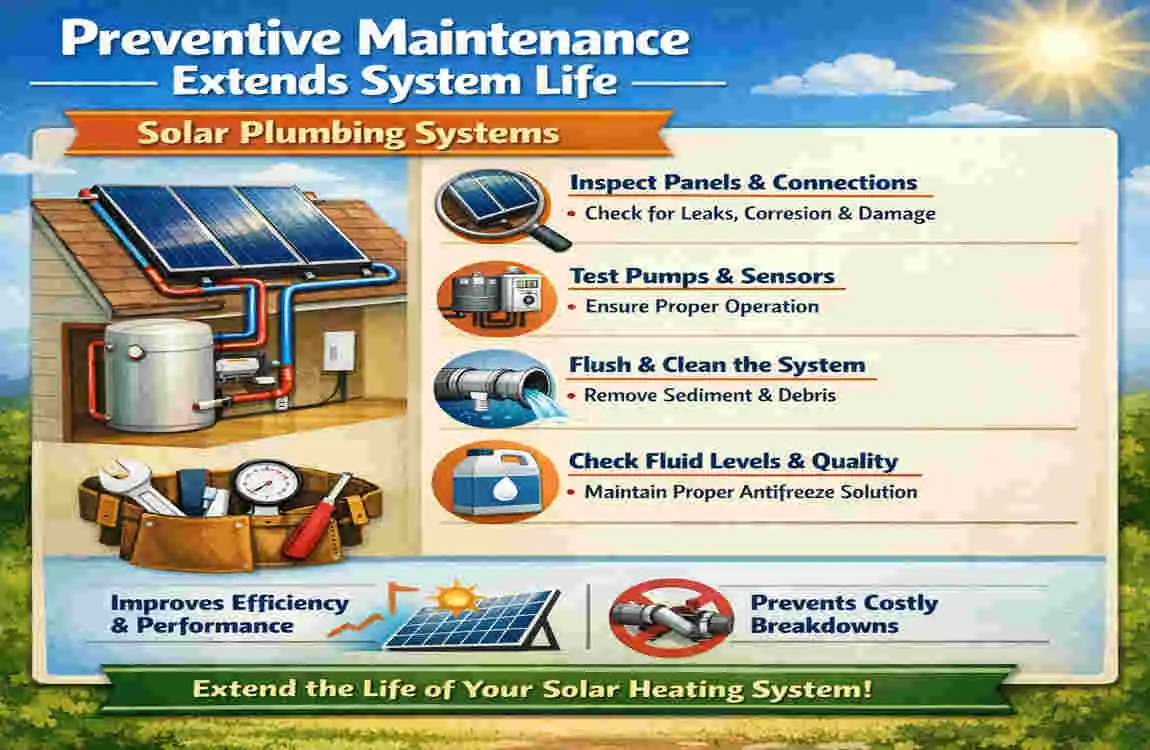 Solar plumbing systems
