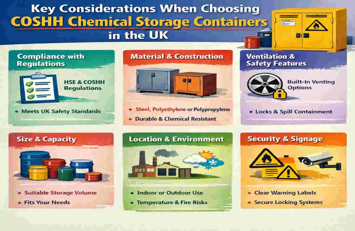 A Homeowner's Guide to COSHH Chemical Storage Containers in the UK: Compliance & Safety