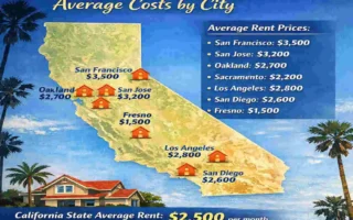 how much is it to rent a house in california