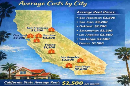 how much is it to rent a house in california