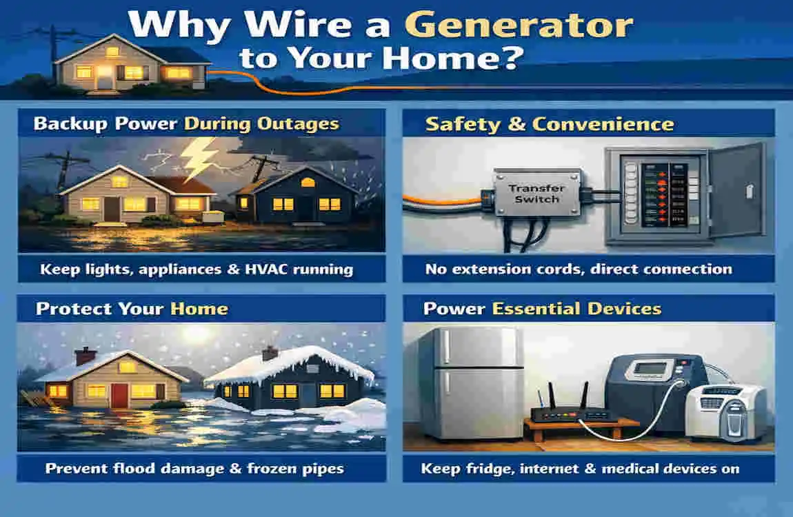 how to wire in a generator to your house