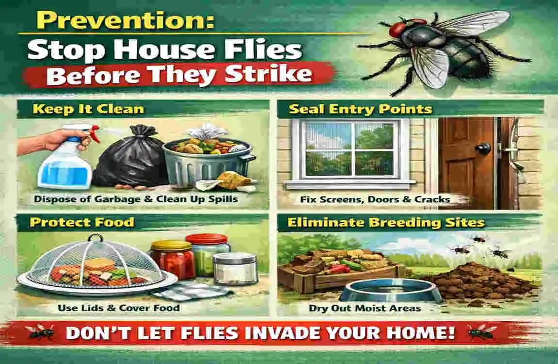can house flies kill you