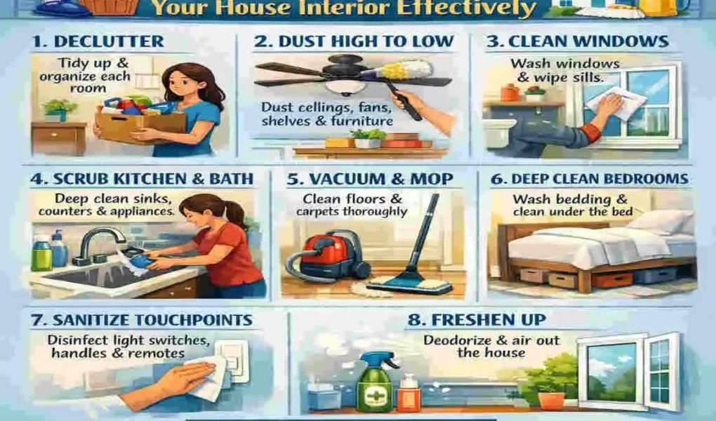 House Interior Deep Cleaning Ideas