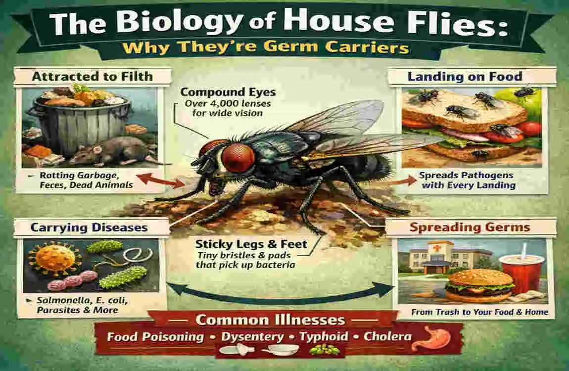 can house flies kill you