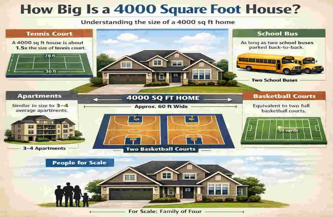 How Big Is a 4000 Sq Ft House? Real Size, Rooms & Lifestyle Guide