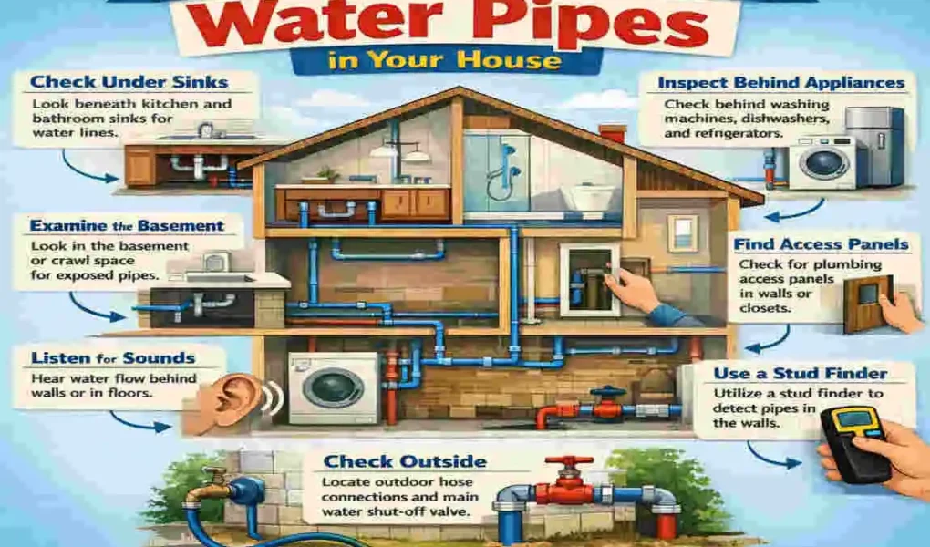 Where Are Water Pipes Located in a House
