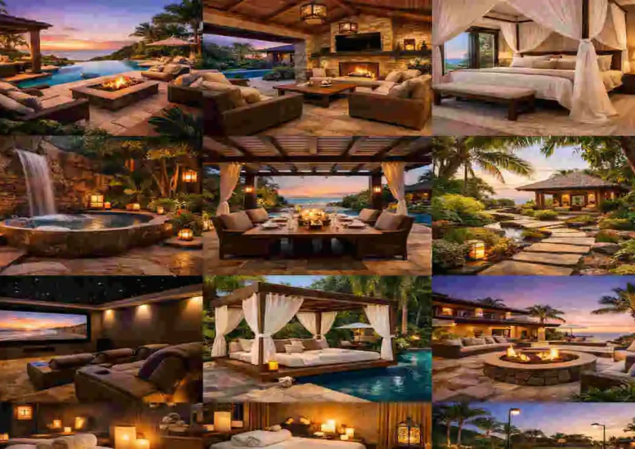 how do I make my house look like a resort