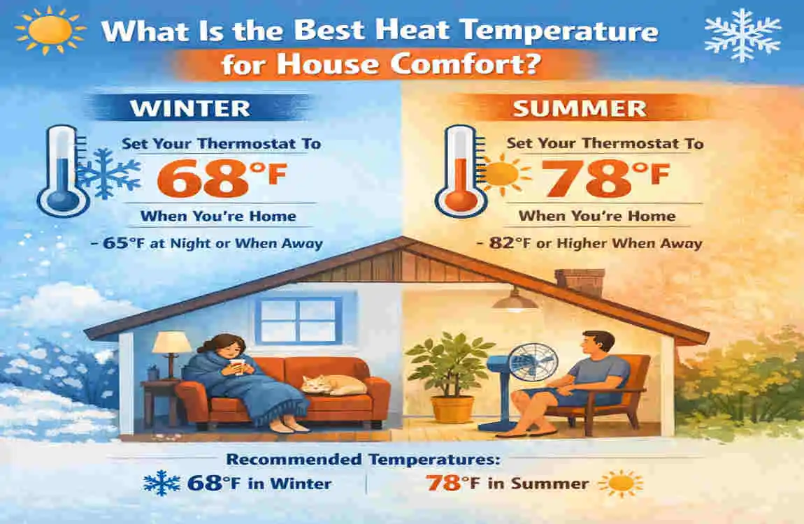 what is the best heat temperature for house