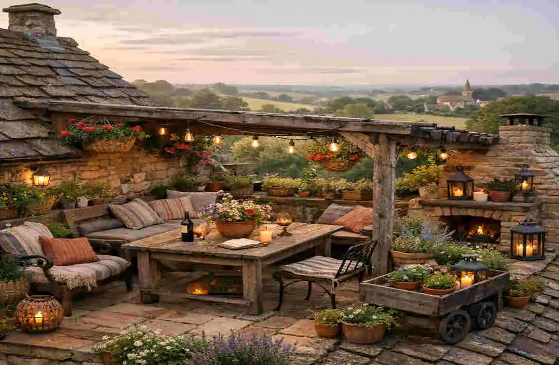 Roof Terrace Garden House Design