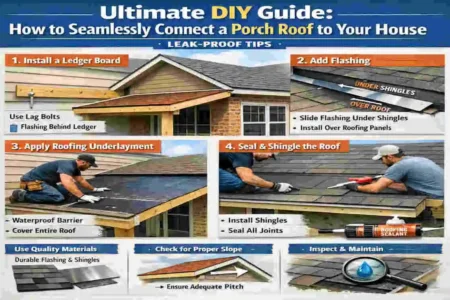 How to Connect a Porch Roof to Your House