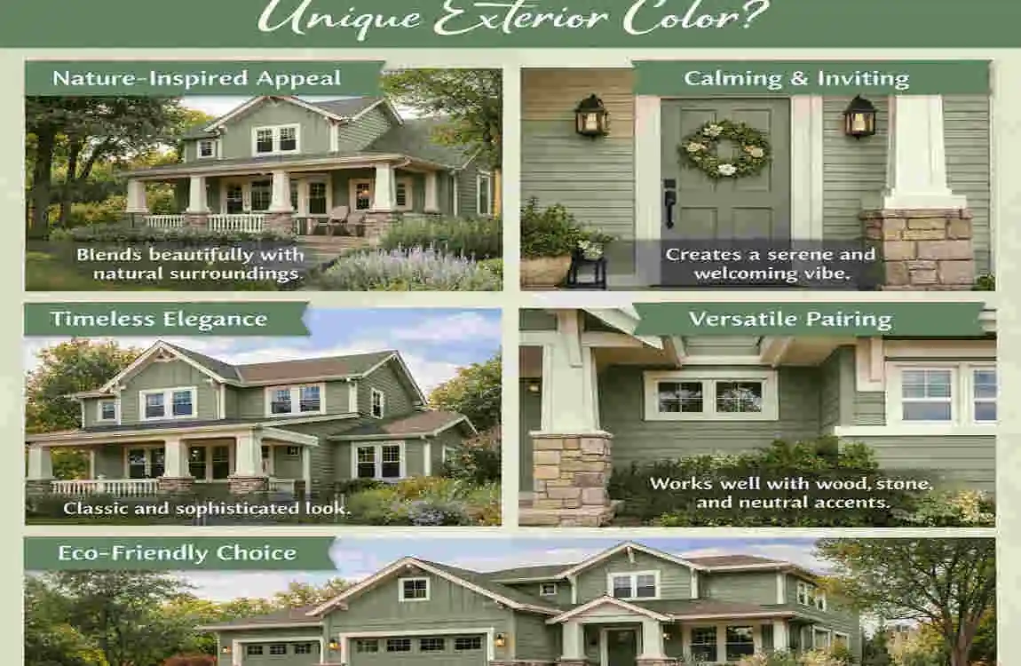 exterior sage green house what color front door