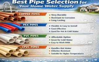 which pipe is best for house water supply
