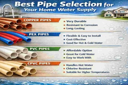 which pipe is best for house water supply