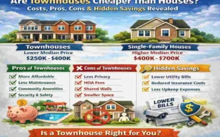 are townhouses cheaper than houses