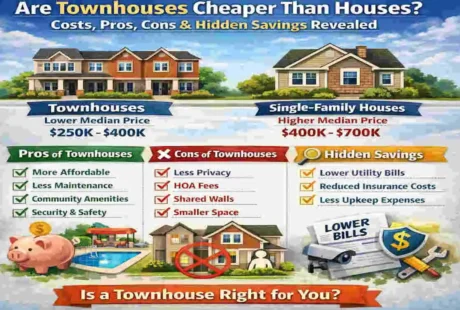 are townhouses cheaper than houses