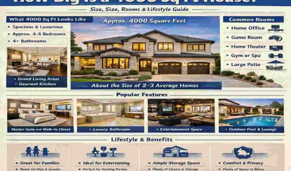 How Big Is a 4000 Sq Ft House