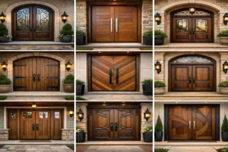 Wooden Double Door Designs for Home