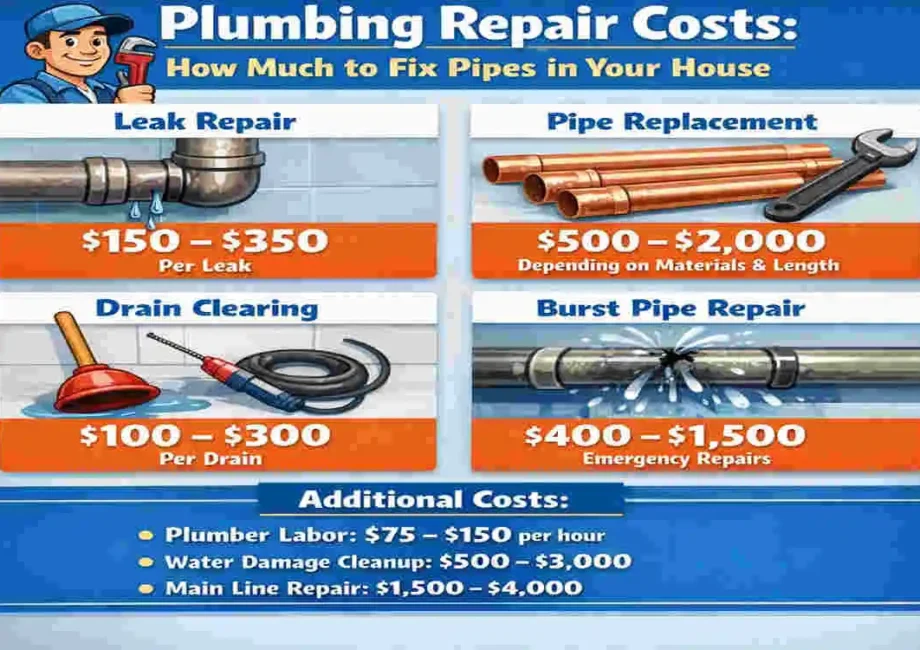 how much is it to fix plumbing in a house