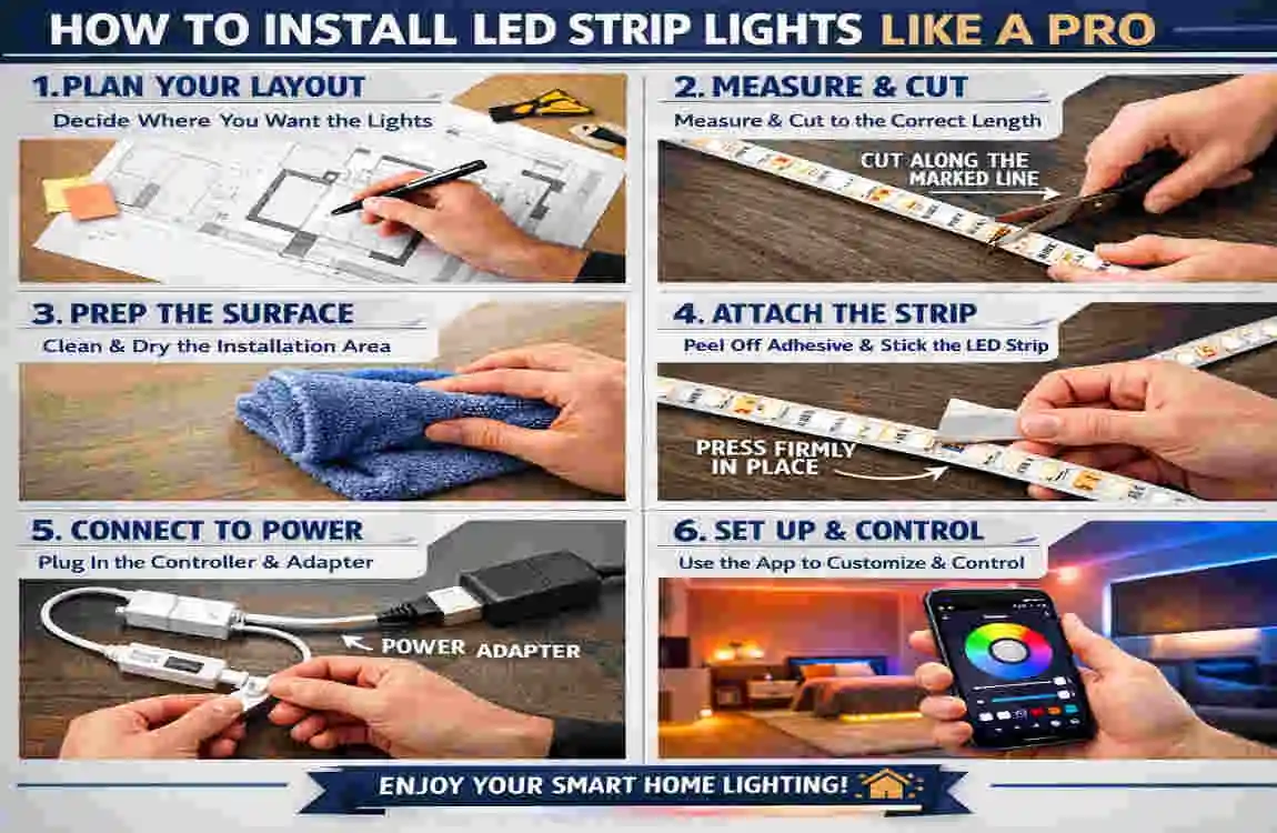 led strip lights for room smart decor