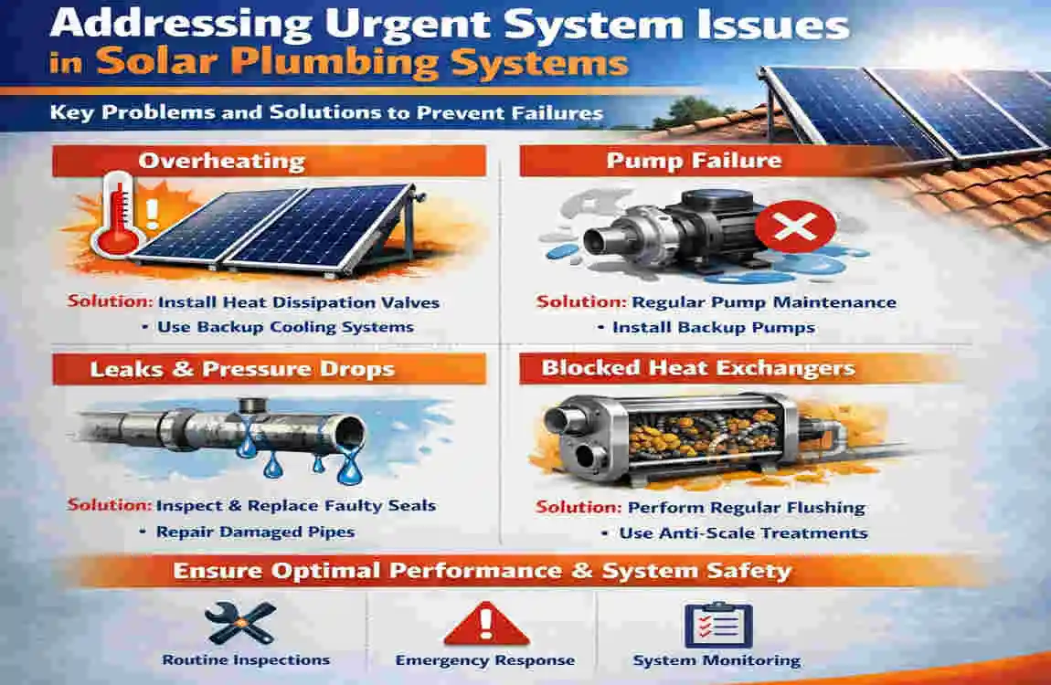 Solar plumbing systems