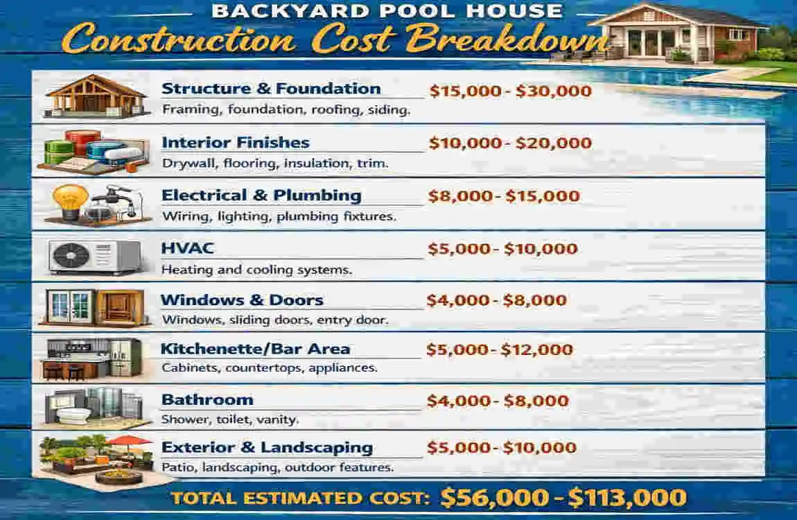 Pool House Construction
