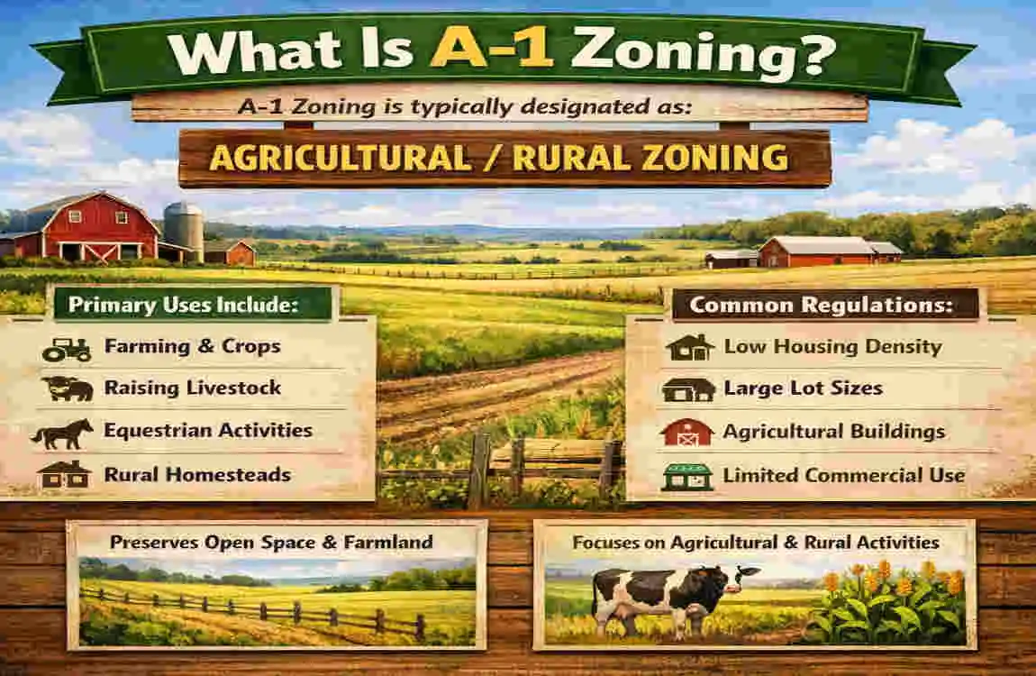can you build a house on a-1 zoning