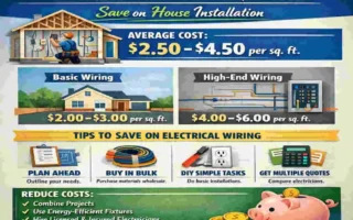 Electrical wiring cost per square foot in house