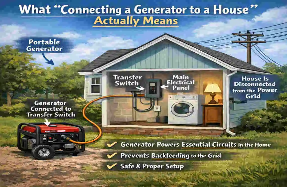 how to wire in a generator to your house