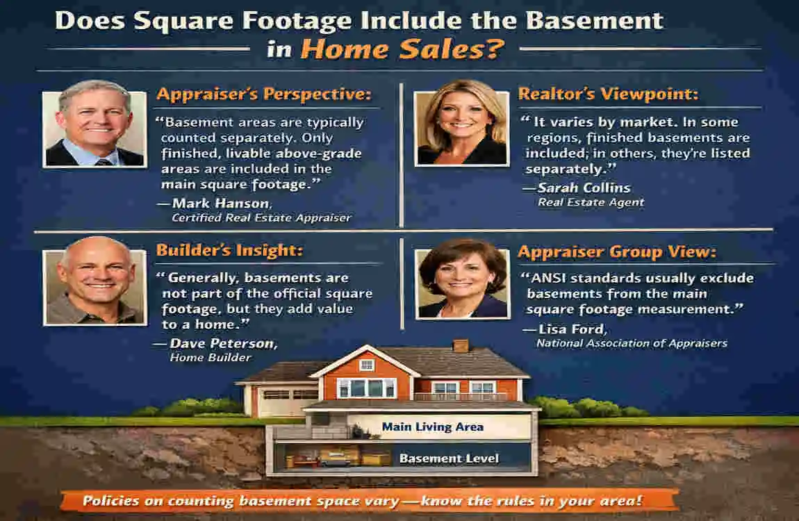does the square footage of a house include the basement