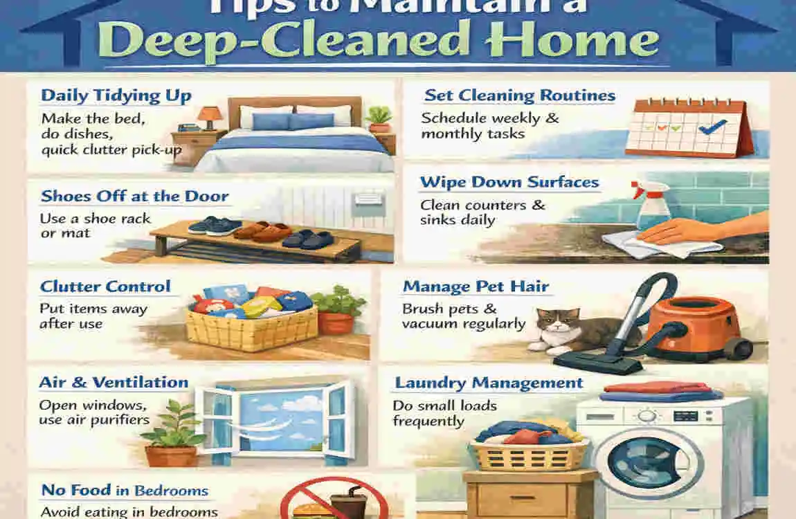 how to deep clean house