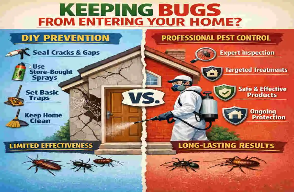 how do you keep clean water bugs out of your house