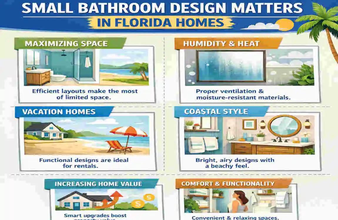 bathroom design for small space in Florida house