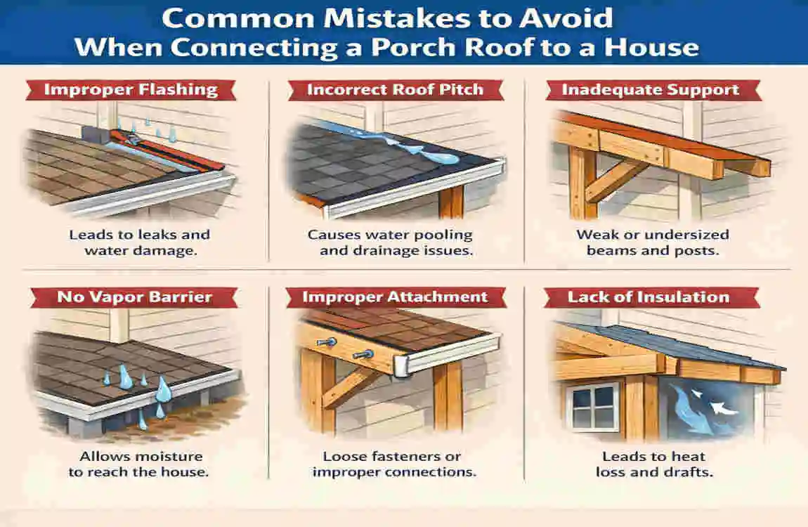 How to Connect a Porch Roof to Your House