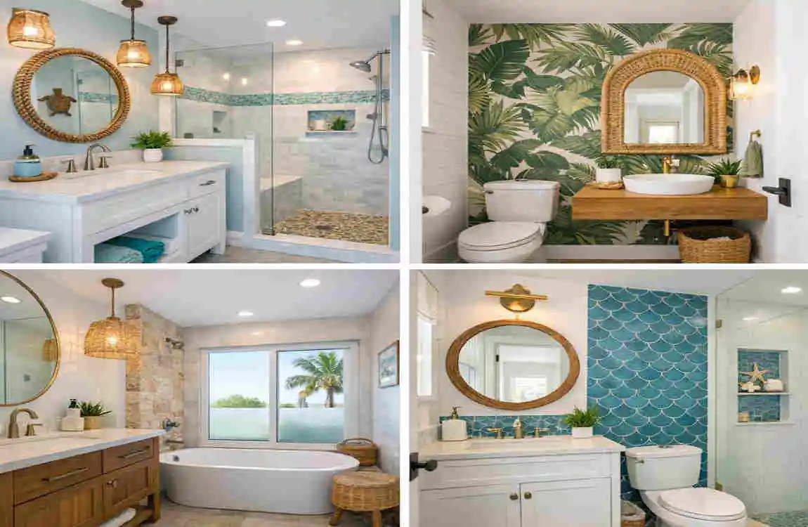 bathroom design for small space in Florida house