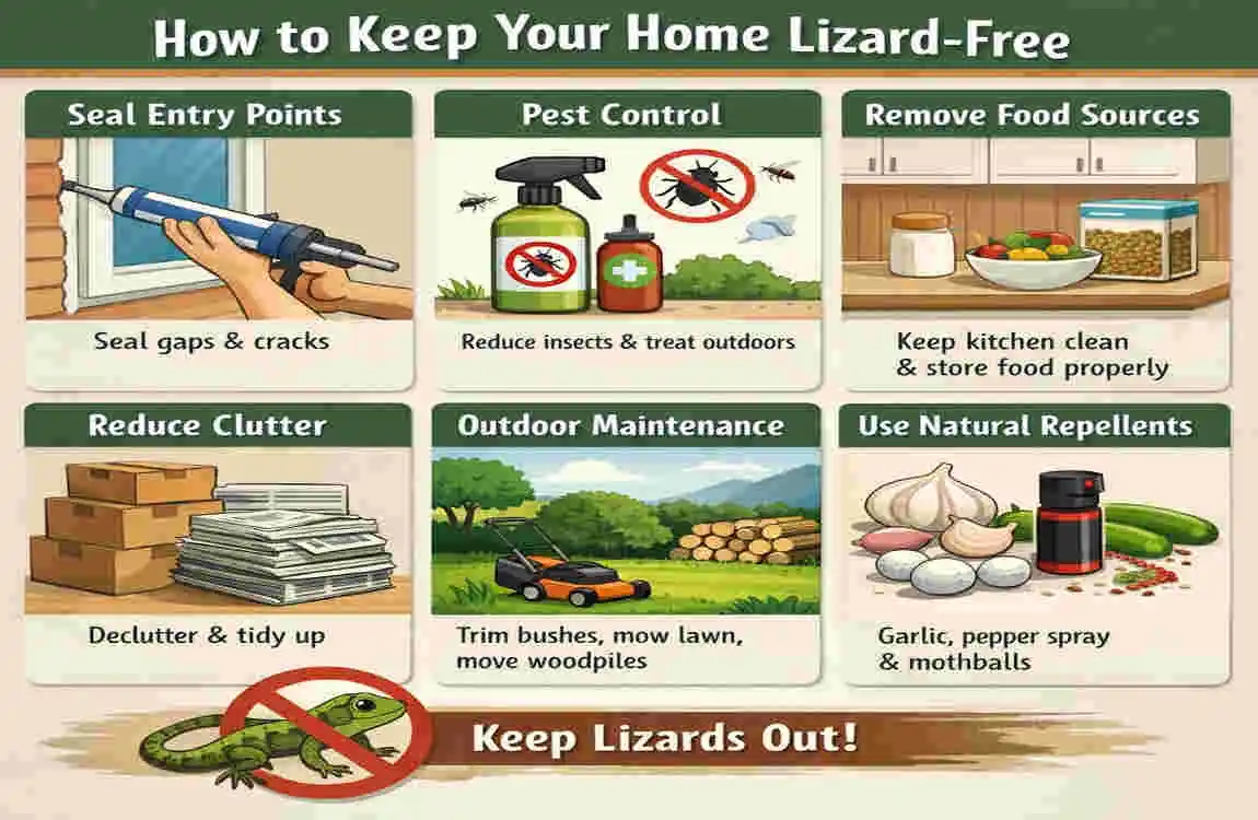 how to stop lizards from entering your house