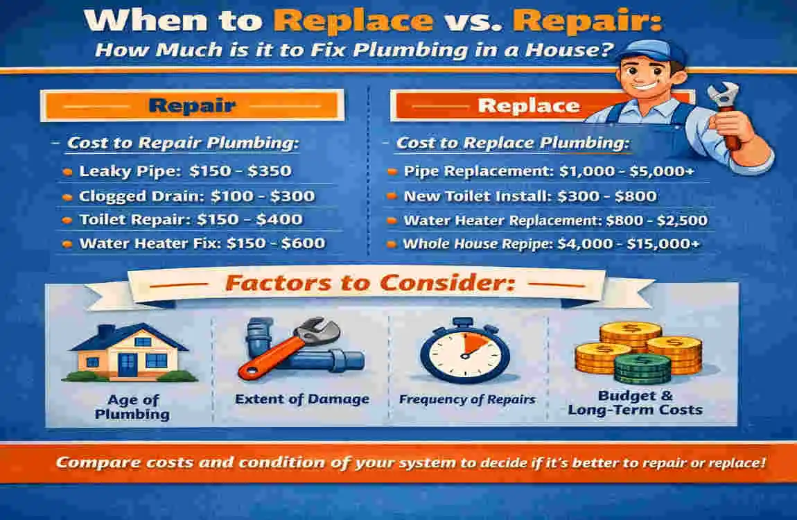 how much is it to fix plumbing in a house