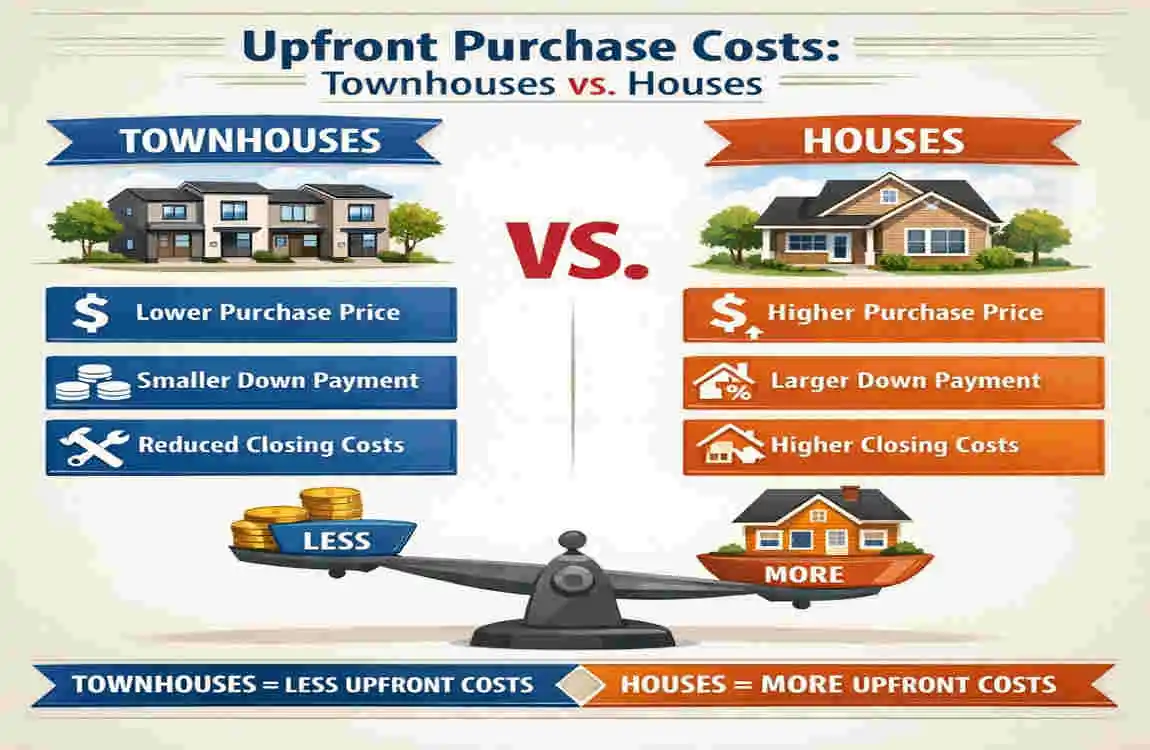 are townhouses cheaper than houses